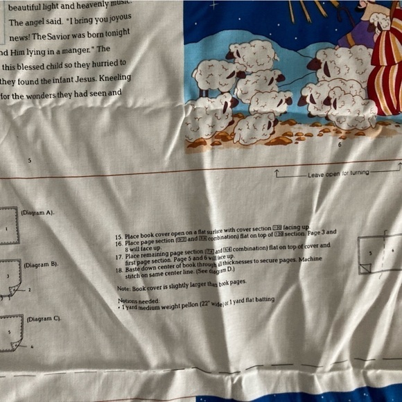 Cranston print fabrics Follow the Star book project 43” x 35” - Picture 6 of 10